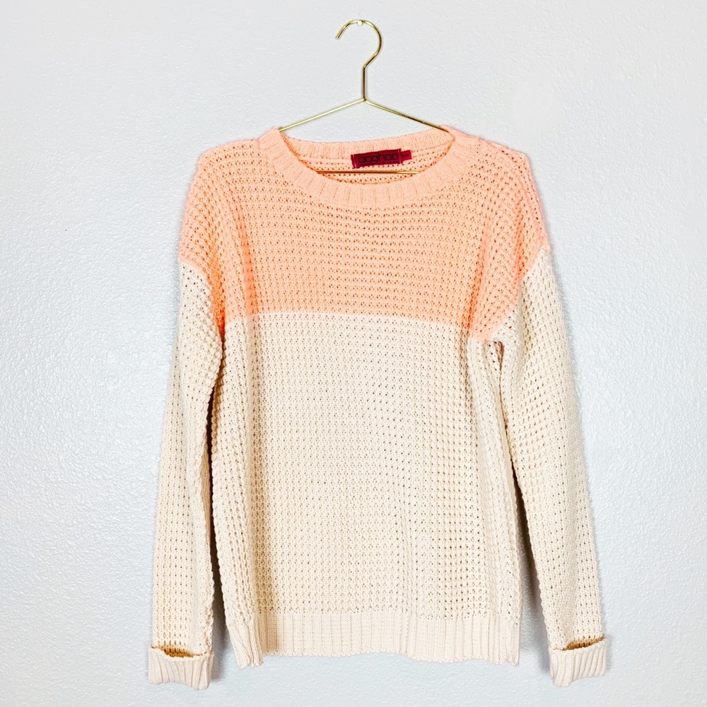 Boohoo | Pullover Sweater Color Block